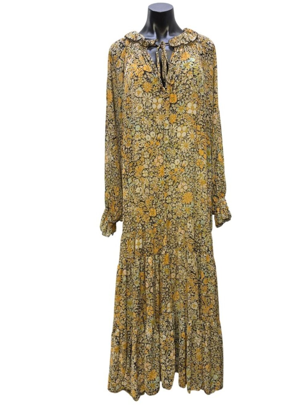 Free People Floral Maxi Dress & Beige Slip Set Boho Style XL